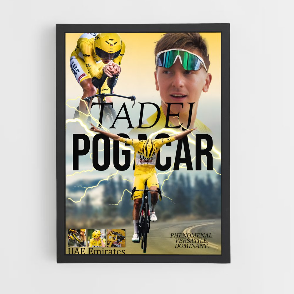 Poster L'Ascension Jaune – affiche Cyclisme (vue 2)